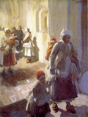 Artwork Title: Christmas Morning Service