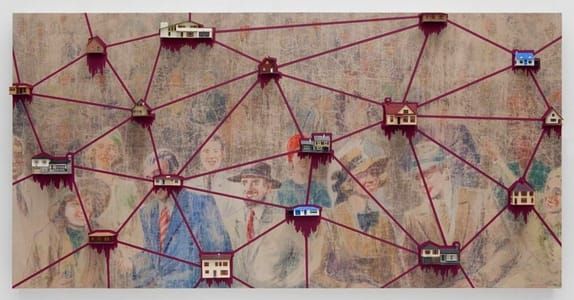 Artwork Title: Crowd With Houses