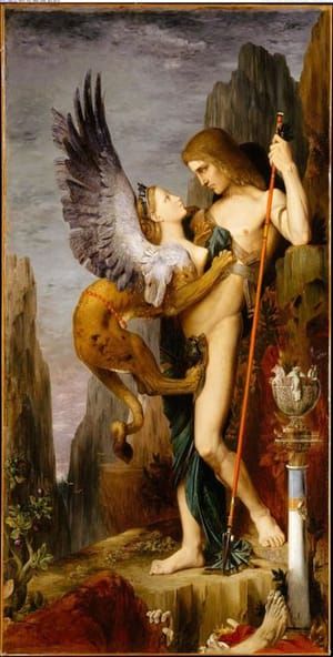 Artwork Title: Oedipus And The Sphinx