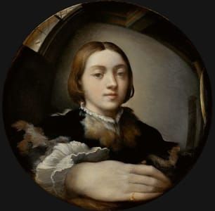 Artwork Title: Self Portrait In A Convex Mirror