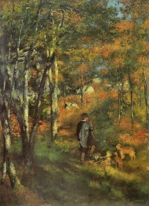 Artwork Title: Le Peintre Jules Le Coeur dans le forét de Fontainebleau