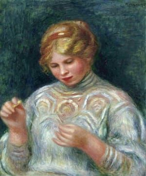 Artwork Title: Girl Tatting