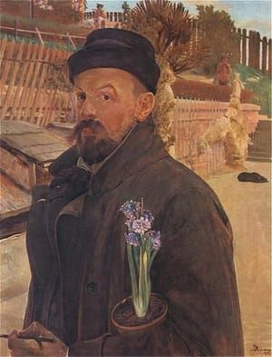 Artwork Title: Self Portrait with Hyacinth