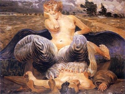 Artwork Title: Artysta i chimera (Artist and Chimera)