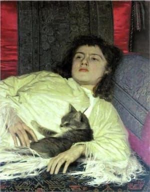 Artwork Title: Girl with a Cat