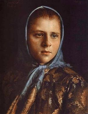 Artwork Title: Girl In A Blue Shawl