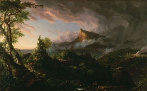 Artwork Title: The Course of Empire — The Savage State