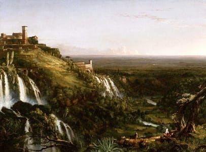Artwork Title: The Cascatelli, Tivoli, Looking Towards Rome