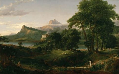 Artwork Title: The Course of Empire — The Arcadian or Pastoral State