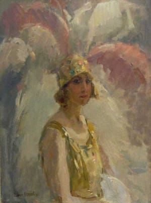 Artwork Title: A Revue Girl at the Scala Theatre, The Hague