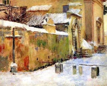 Artwork Title: Church In Snow