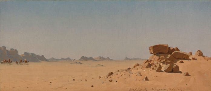 Artwork Title: The Desert At Assouan, Egypt