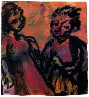 Artwork Title: Couple (Reddish-brown)