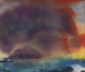 Artwork Title: Abenwolken am Meer