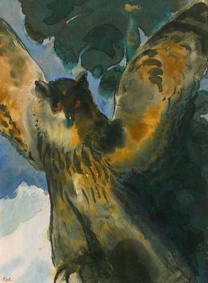 Artwork Title: Eule (Owl)