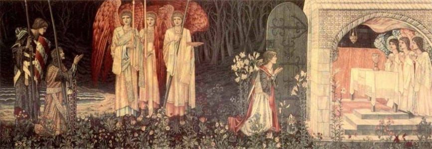 Artwork Title: The Vision of the Holy Grail to Sir Galahad, Sir Bors, and Sir Perceval