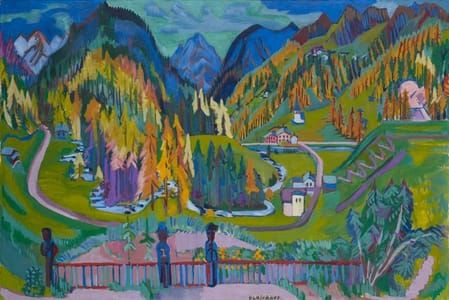 Artwork Title: Sertigtal in Autumn (Sertigtal im Herbst)/26