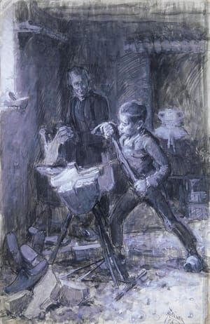 Artwork Title: Study for The Young Sabot Maker