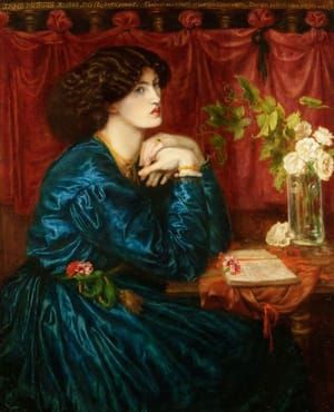 Artwork Title: Jane Morris Or The Blue Silk Dress
