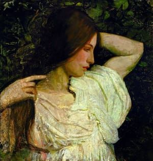 Artwork Title: Girl Arranging Her Hair