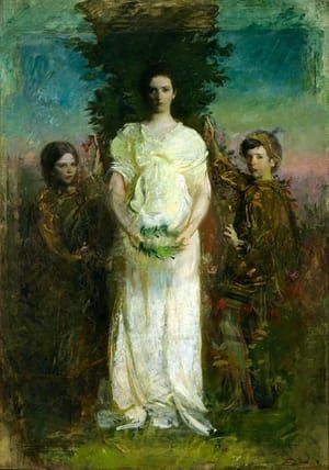 Artwork Title: My Children (also known as Mary, Gerald, and Gladys Thayer)