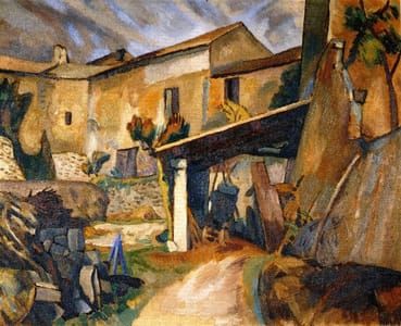 Artwork Title: Farm Buildings In France