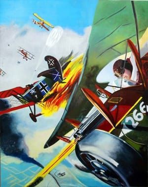 Artwork Title: Major M.j.a. Morley Of The 266 Squadron