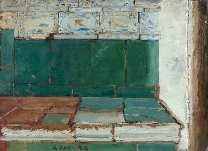 Artwork Title: Green Tiled Stove