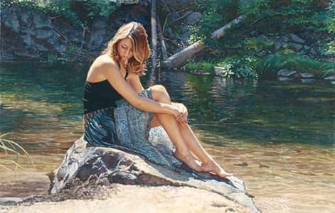 Artwork Title: Listening To The River