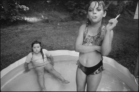 Artwork Title: Amanda and her cousin Amy, Valdese, North Carolina
