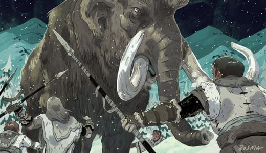 Artwork Title: What Were Neanderthals Like?: Mammoth Hunt