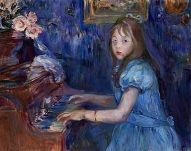 Artwork Title: Lucie Leon at the Piano