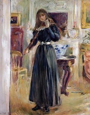 Artwork Title: Julie Playing A Violin