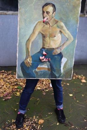 Artwork Title: Man in canvas no. 8