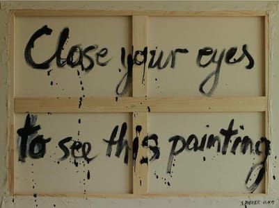 Artwork Title: Close Your Eyes to See This Painting