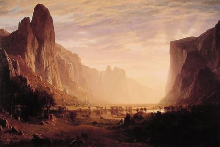 Artwork Title: Looking Down Yosemite Valley