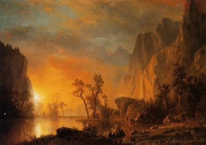 Artwork Title: Sunset in the Rockies