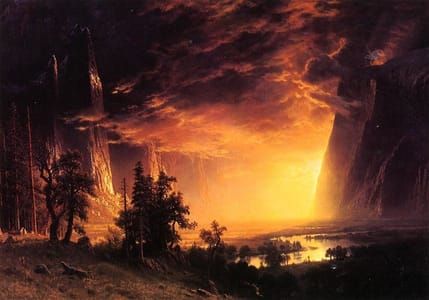 Artwork Title: Sunset in the Yosemite Valley