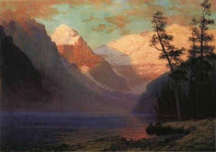 Artwork Title: Evening Glow, Lake Louise