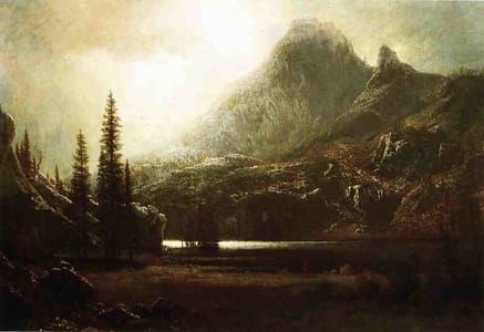 Artwork Title: By a Mountain Lake