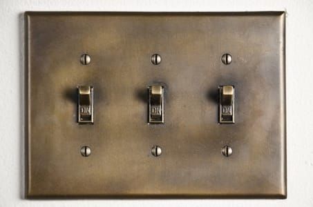 Artwork Title: Brass Light Switch