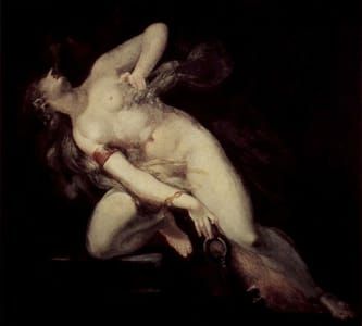 Artwork Title: Die Sünde, vom Tod verfolgt