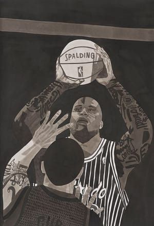Artwork Title: Young Shaq Uniform