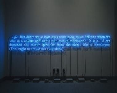 Artwork Title: On Color Blue