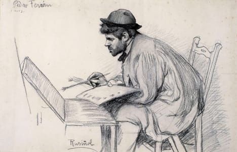 Artwork Title: Portrait of Pere Ferran Painting