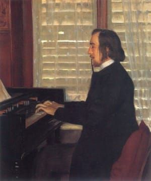 Artwork Title: Portrait of Eric Satie at the Harmonium