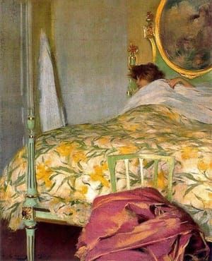 Artwork Title: Woman Getting Ready to Meet the Day