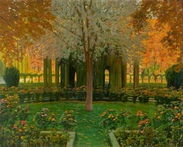 Artwork Title: Glorieta De Cipreses-jardines Aranjuez