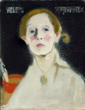 Artwork Title: Self Portrait with Black Background