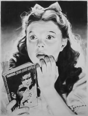 Artwork Title: Selected Reading (Nausea)